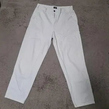 Dickies 화이트 더블니 데님