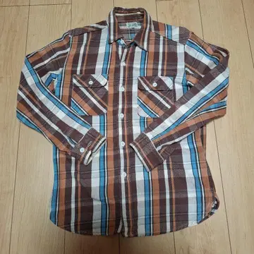 JELRO 체크 무늬 플란넬 긴팔 셔츠