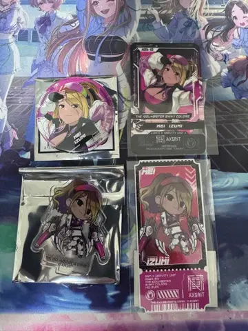 샤니마스 TSUTAYA AXGRIT 아크릴 스탠드 캔뱃지 씰 이즈미 아이