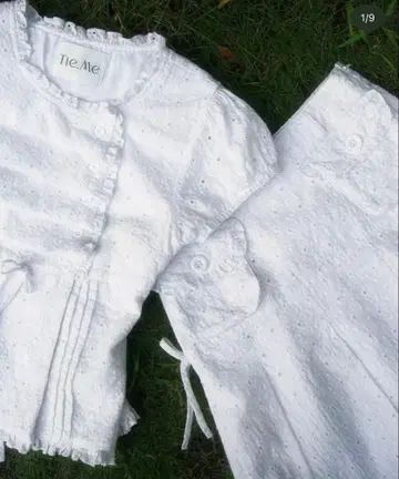 Tie.Me button up flora blouse white