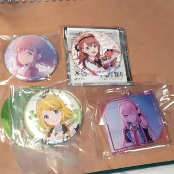 프로젝트 세카이 프로세카 글리터 캔뱃지 아크릴 키링