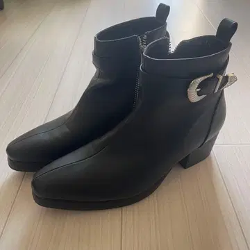 남성용 힐 부츠 블랙