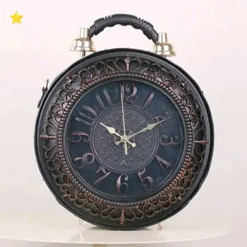 시계형 숄더백 블랙 앤티크 빈티지 엘레강트 개성있는