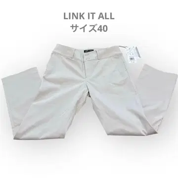 택 포함 새상품 LINK IT ALL 베이지 스키니 팬츠 사이즈 40/L