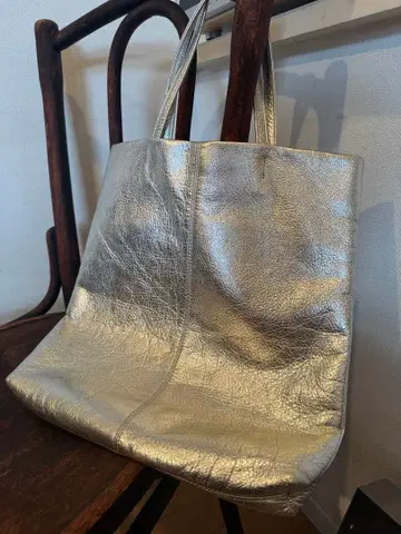 GALERIE VIE 실버 토트백