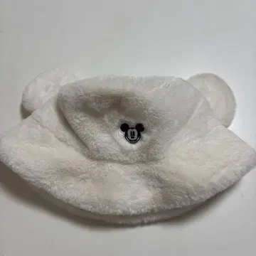 디즈니 버킷햇 복슬복슬 버킷햇 모자 화이트 화이트