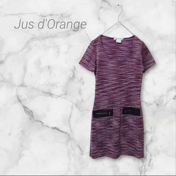 쥬 드 랑쥬 원피스 무릎 기장 퍼플 계열 프랑스제