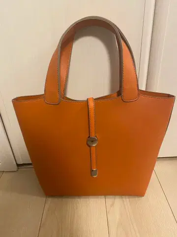 오렌지 심플 토트백