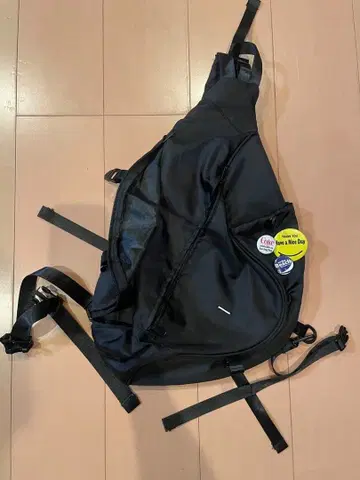 원 숄더백 블랙 슬링백 테크 방수 방수 지퍼