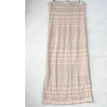 잇츠 인터내셔널 시스루 편직 니트 롱 스커트 타이트 F