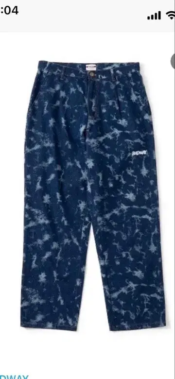 BADWAY Cloud denim pants