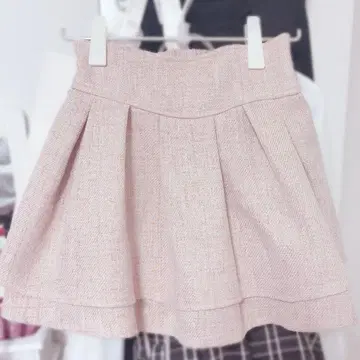 미셸 마카롱 슬림 레그 스커트 핑크