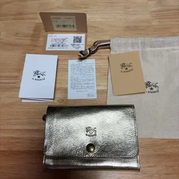 IL BISONTE 접이식 지갑 골드