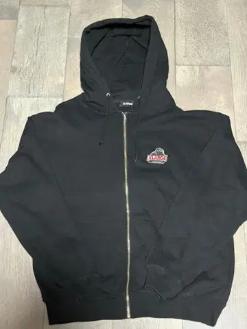 XLARGE 블랙 집업 후드티