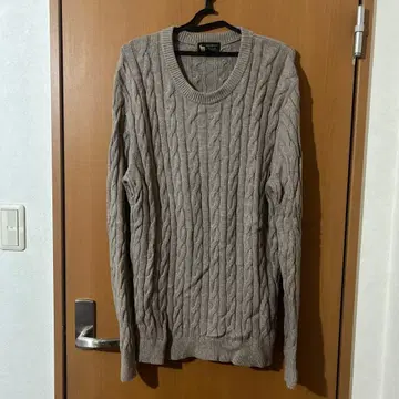 니트 스웨터 캐시미어 블렌드 남성용 L 사이즈