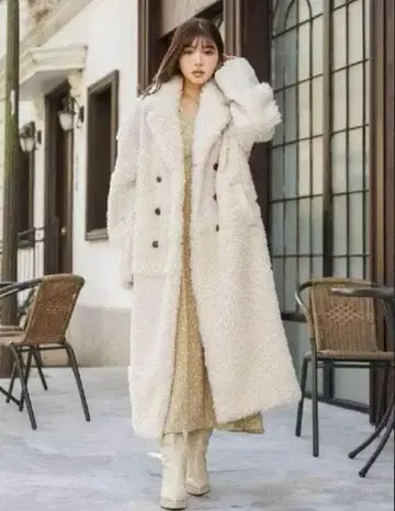 Darich 믹스 보아 롱 코트