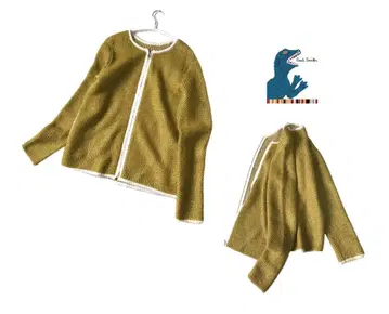 폴스미스 블랙 모헤어 니트 가디건