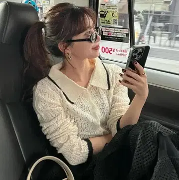 새상품 RANCLIC 같은 형태 크로셰 니트 가디건 란클릭