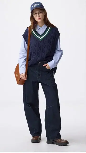 GU 배럴 레그 진(기장 표준) 69 네이비 S 사이즈 택없는 새상품