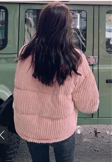 핑크 코듀로이 점퍼