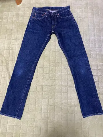 Denime 다크 블루 슬림 핏 데님 W28