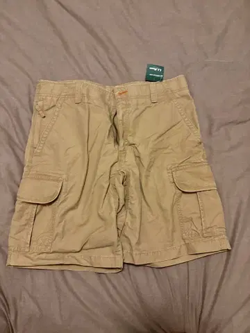L.L.Bean 33W 베이지 카고 숏팬츠