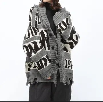 Anui 아트 로고 코위찬 가디건