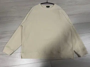 에테리오 코듀로이 컷 코듀로이 크루넥 풀오버 아이보리 L