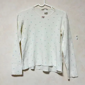 시모키타자와 구제 의류 Donaldson 미니 꽃무늬 써멀 티셔츠