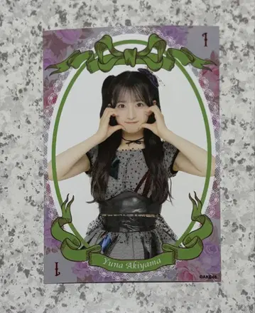 AKB48 아키야마 유나 회장 한정판 브로마이드 랜덤 카드놀이