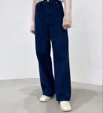 Heather 베이직 루즈 스트레이트 데님