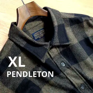 [ XL, 컨디션 최상 ] PENDLETON 버팔로 체크 울 셔츠 자켓
