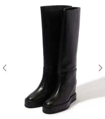 TOMORROWLAND 웨지솔 블랙 롱 부츠 JVAM 36