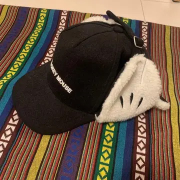 미키마우스 귀달이 모자 블랙