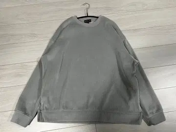 에테리오 코듀로이 컷 코듀로이 크루넥 풀오버 그레이 M