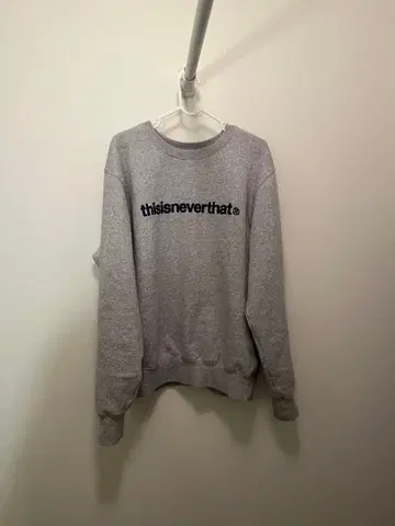 thisisneverthat 그레이 크루넥 맨투맨