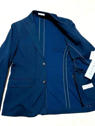[미사용 택 포함] ETONNE 코튼 자켓 스트레치 네이비 M