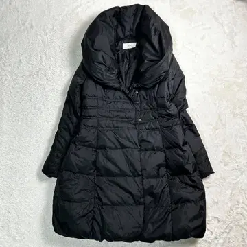 [ 빅 사이즈 ] 모토마치 제라르 숄카라 A라인 다운 코트 블랙 XL