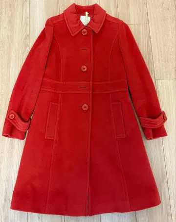 Spick and Span 레드 울 코트