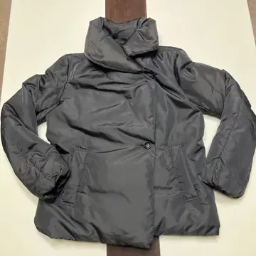 ICB 블랙 숄카라 다운 자켓