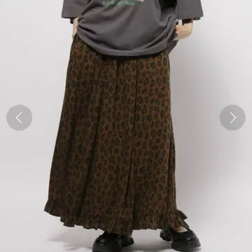 애니멀 프린트 스커트 nikoand -