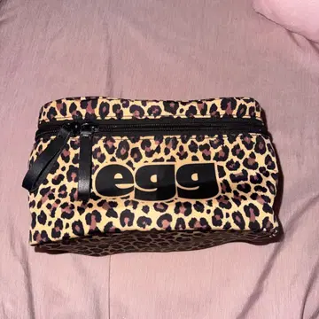 egg 레오파드 무늬 파우치