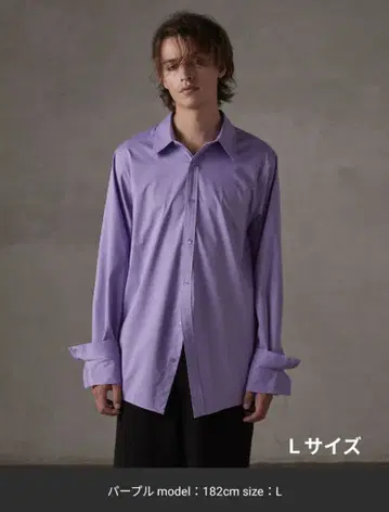 [ GRANCY ] 더블 커프스 디자인 커브 라인 셔츠