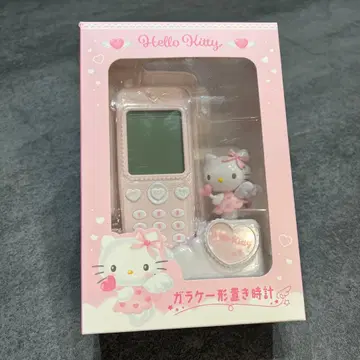 폴더폰 모양 탁상시계 헬로키티
