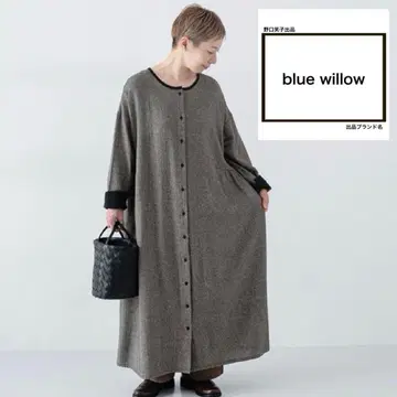 [ 컨디션 최상 ] blue willow 2way 원피스 헤링본