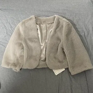 AIMER 그레이 퍼 숏 자켓