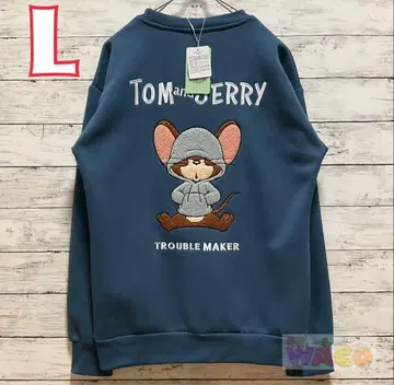 톰과 제리 남성용 애니메이션 의류 긴팔 속기모 트레이닝복