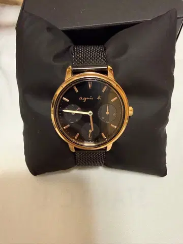 Agnes b. 손목시계 블랙/골드