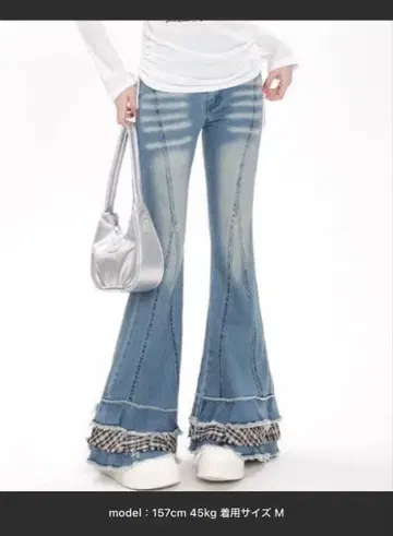 플레어 데님 팬츠