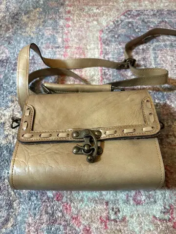 구제 레트로 가죽 숄더백